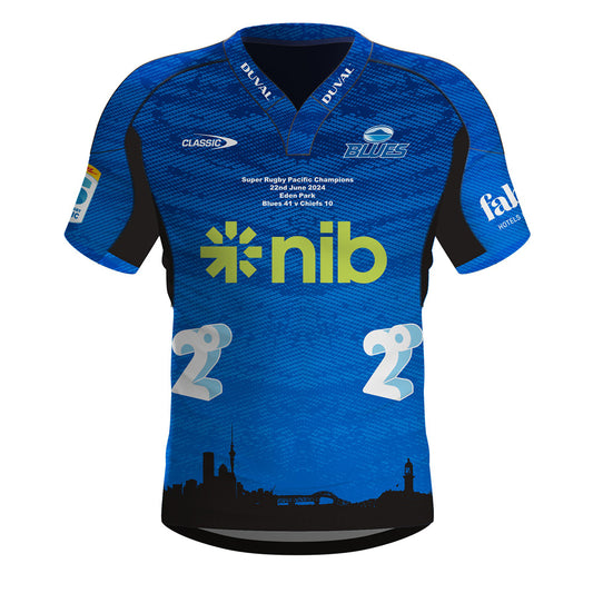 Blues Super Rugby Pacific 2024 Champions Jersey