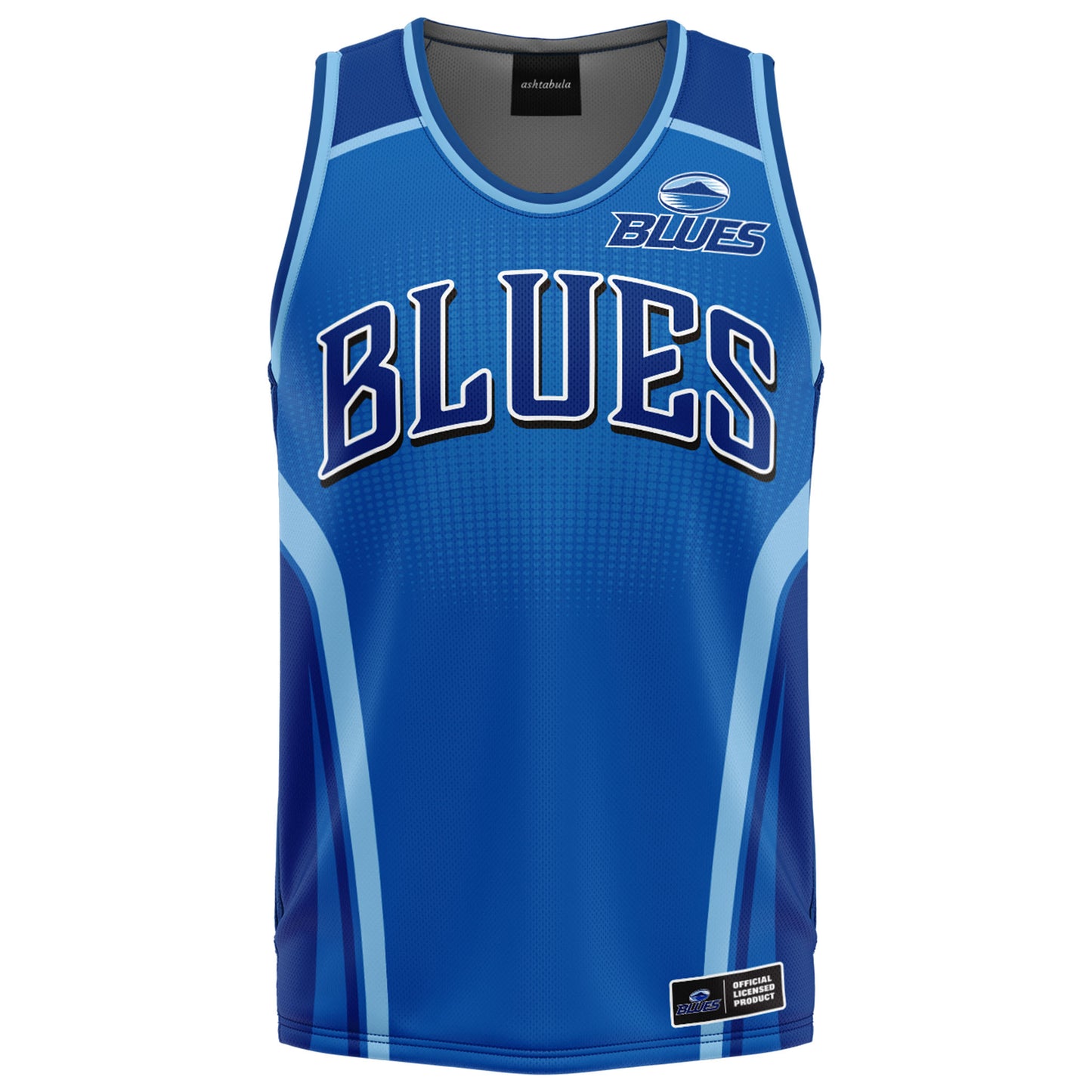 Blues Mens "Hoops" Basketball Singlet